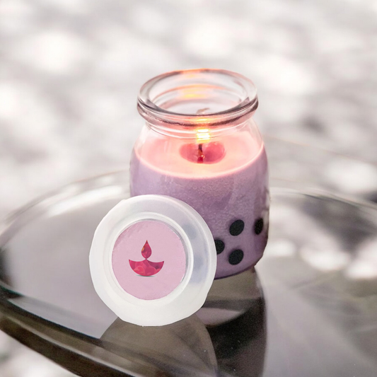 Unique Taro Milk Tea Candle | Aromatic Home Decor - 4oz Soy Wax