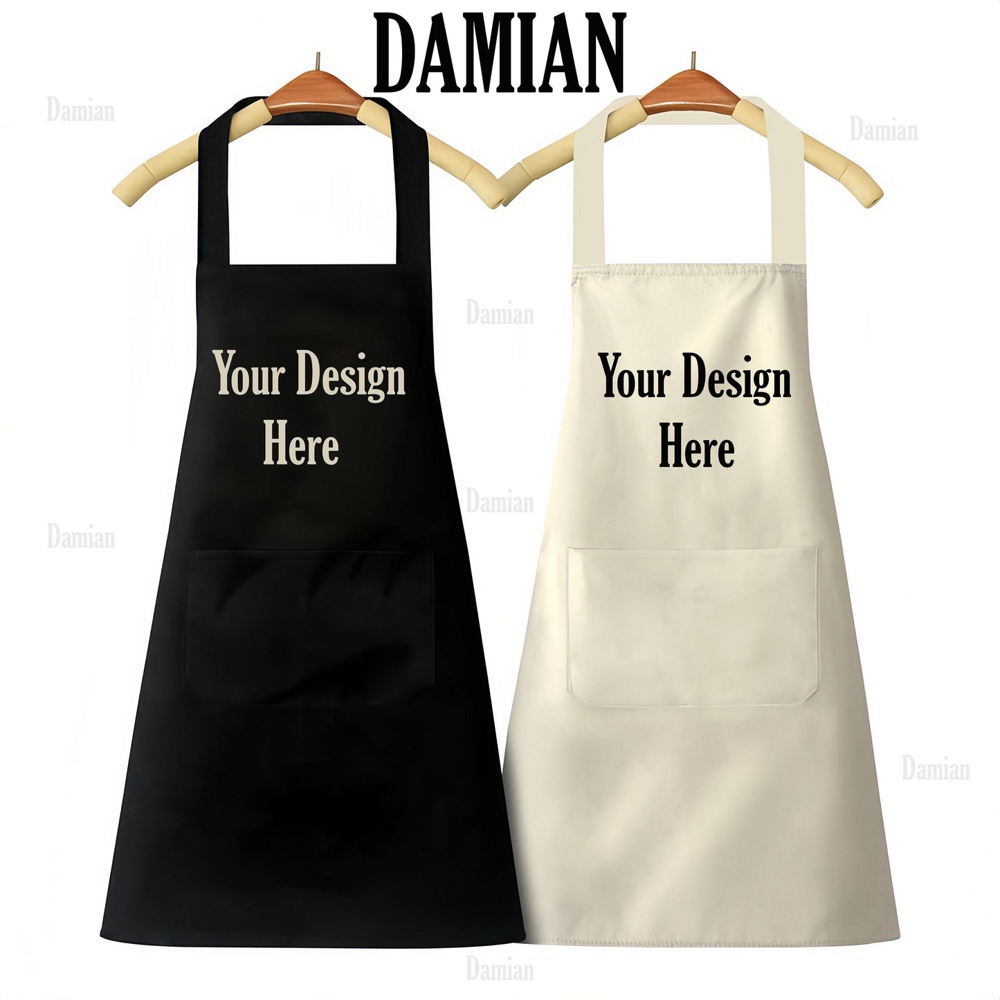 This Servant Is Owned By Bunny Apron, Kitchen Apron For Pet Lovers, Apron with Pockets, Rabbit Apron, Baking Apron, Custom Kitchen Apron