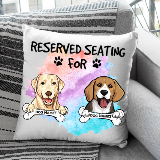 Reserved For Dogs and Cats Personalized Pillow, Gift For Pet Lovers, Custom Pillow, Housewarming Gift, Dad Gift, Mom Gift, Funny Pillow