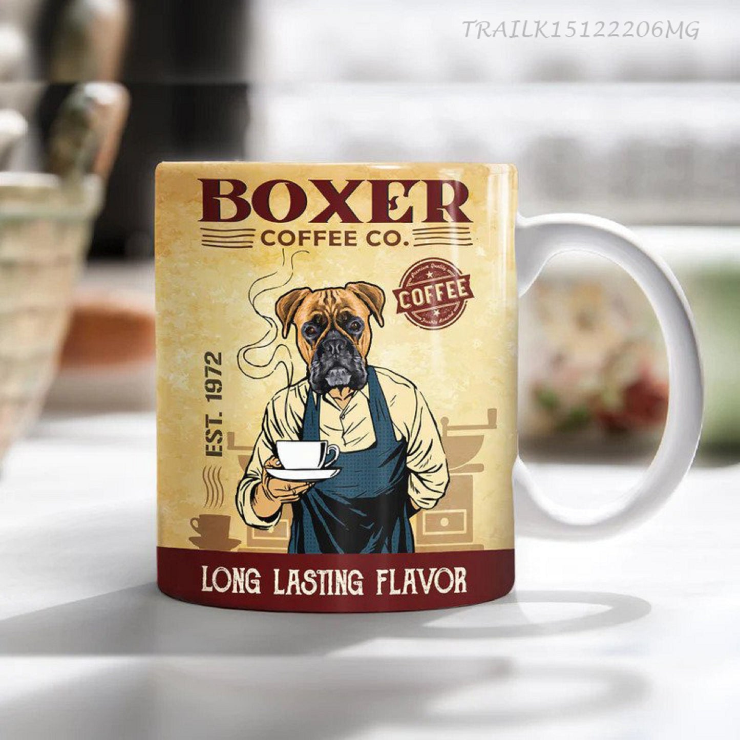 Boxer Dog Coffee Company Mug, Long Lasting Flavor, Boxer Dog Mug For Dog Lovers, Mom Dog Mug, Gift For Dog Lover, Dog Coffee Cup