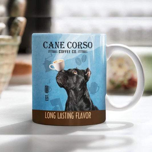 Cane Corso Dog Coffee Company Mug, Vintage Cane Corso Dog Mug, Mom Dog Mug,Dad Dog Mug, Gift For Dog Lover, Long Lasting Favor