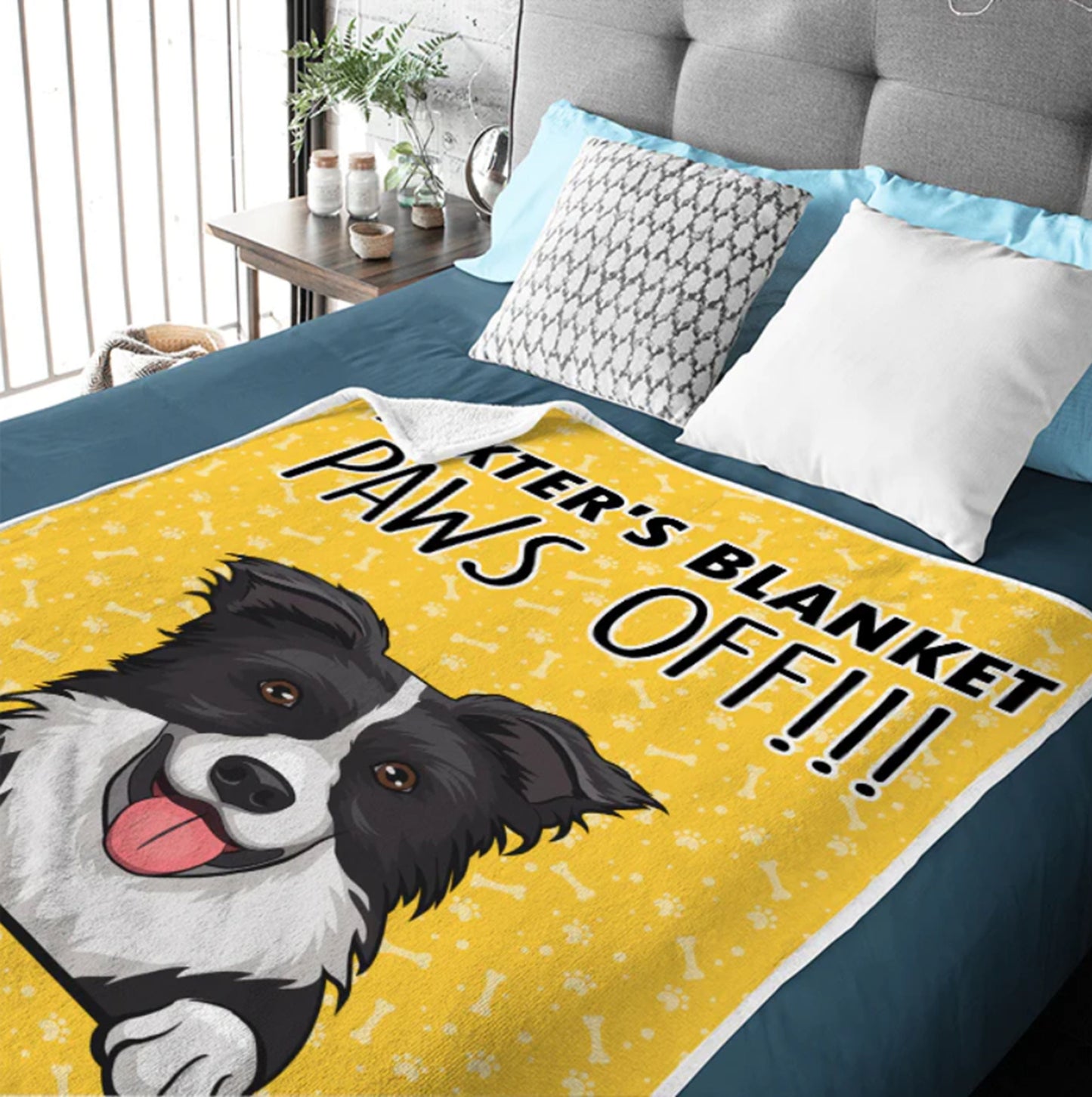 Custom Dog Blanket, Dog Photo Throw Blanket, Dog Mom Gift, Dog Face and Name Blanket, Dog Lover Gift, Dog Face Blankets, Puppy Name Blankets