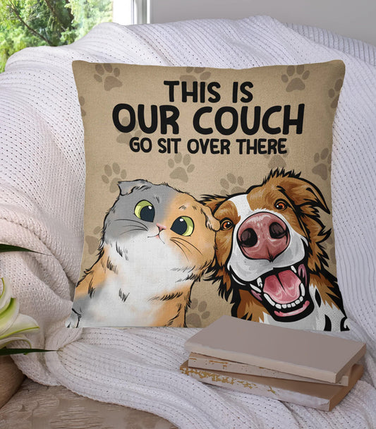 Funny Pet Personalized Pillow, Custom Pet Pillow, Funny Pillow, Gift for Dog Lover Pet Owner, Memorial Gift, Pet Portrait Pillow