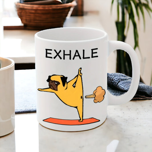 Funny Yoga Dog Mug, Lazy Dog Mug, Custom Dog Coffee Mug, Dog Dad Mug, Dog Mom Mug, Gift For Dog Lovers, Vintage Dog Mug, Funny Office Mug