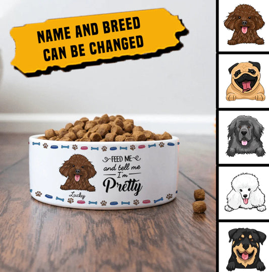 Feed Me Funny Custom Dog Bowls, Personalized Dog Bowl, New Dog Gifts, Dog Food Bowl, Dog Water Bowl, Pet Bowl, Dog Lovers Gifts