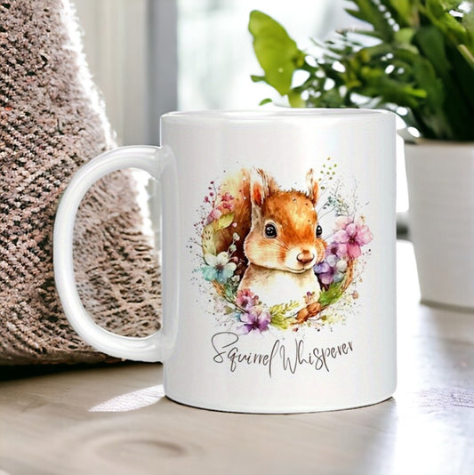 Squirrel Whisperer Coffee Mug, Funny Squirrel Mug, Squirrel Lover Gift, Zookeeper Mug, Zookeeper Gift, Squirrel Lover Mug, Sarcastic Mug