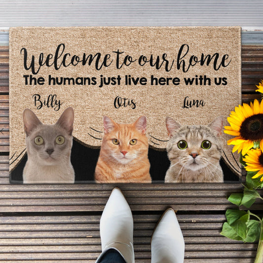 Personalized Pet Doormat, Pet Entrance Mat, Dog Welcome Doormat, Housewarming Gift, Custom Portrait Front Door Mat, Photo On Doormat